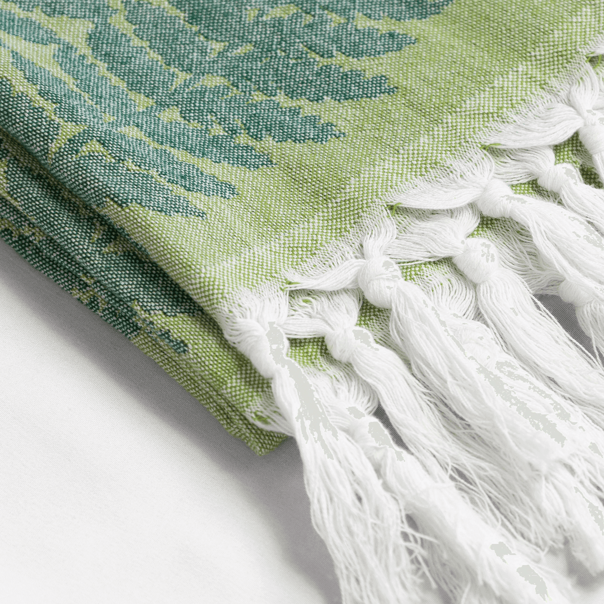 Turkish Towel | Hand Towel | Green-Hand Towels-DECOROLALA