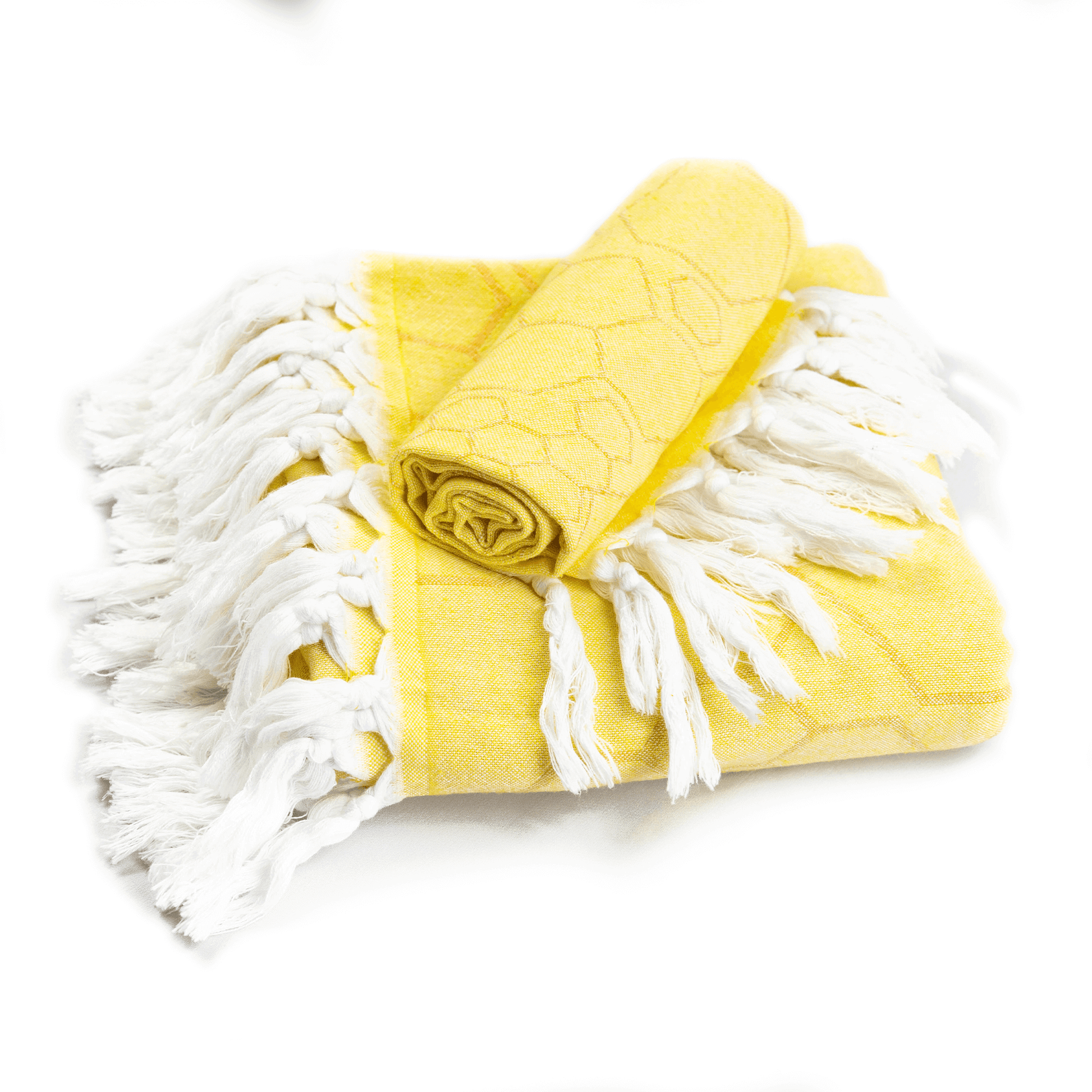 Turkish Towel | Single Set | Yellow + Orange-Towels-DECOROLALA
