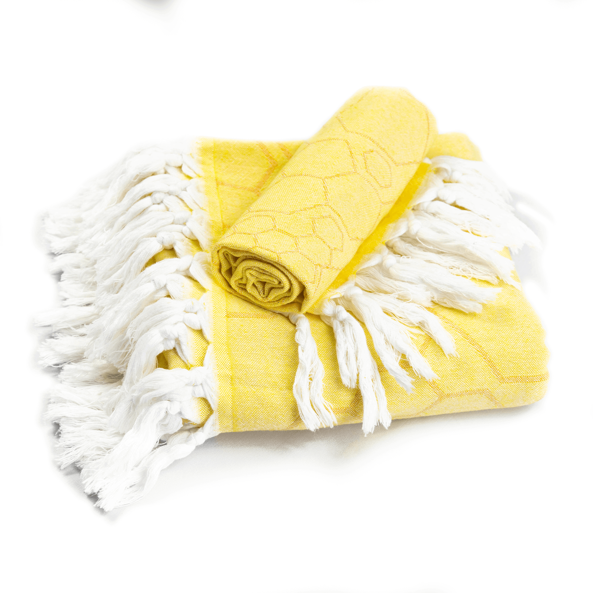 Turkish Towel | Single Set | Yellow + Orange-Towels-DECOROLALA