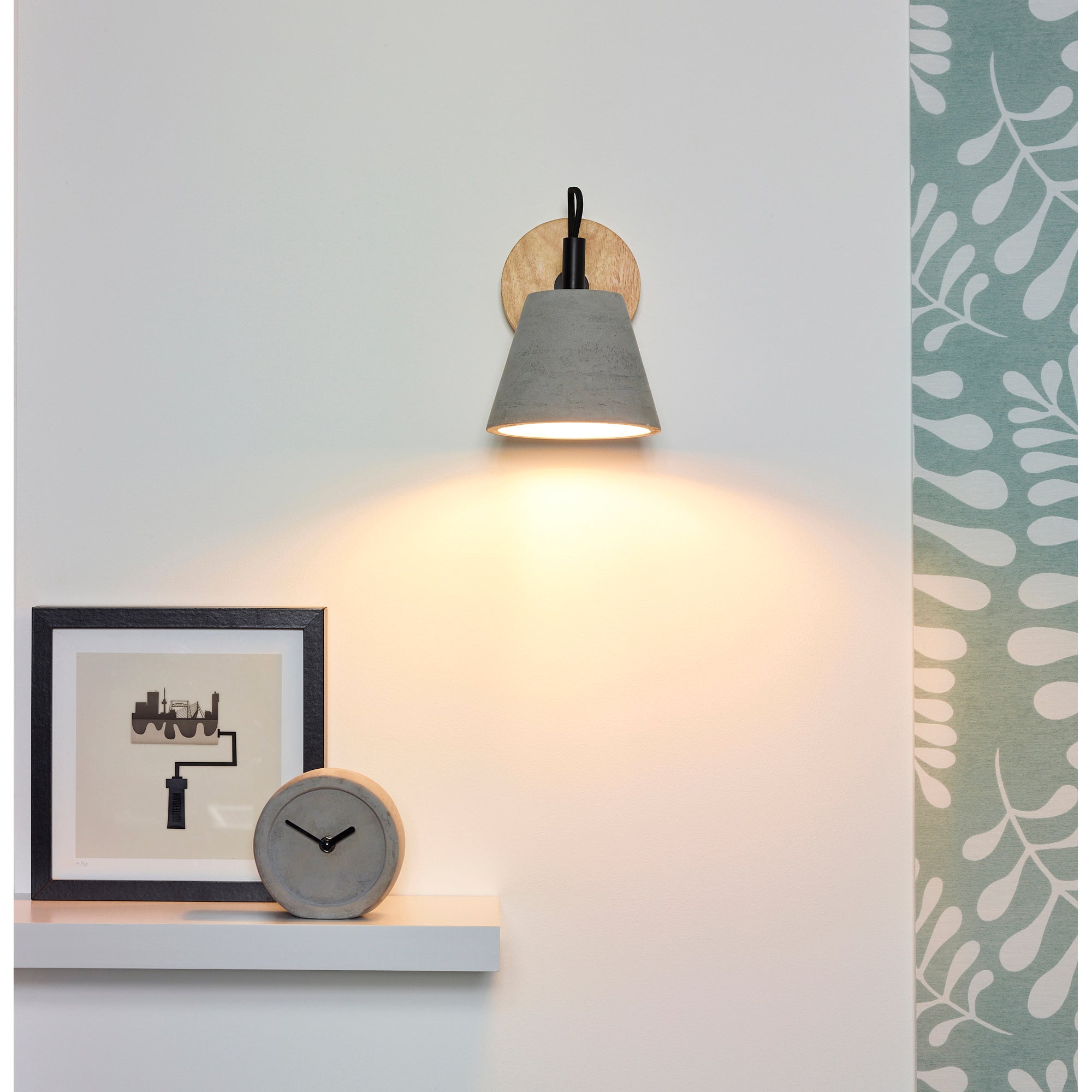 Turtle Bay 8" Wall Sconce, Grey-Wall Sconce-DECOROLALA