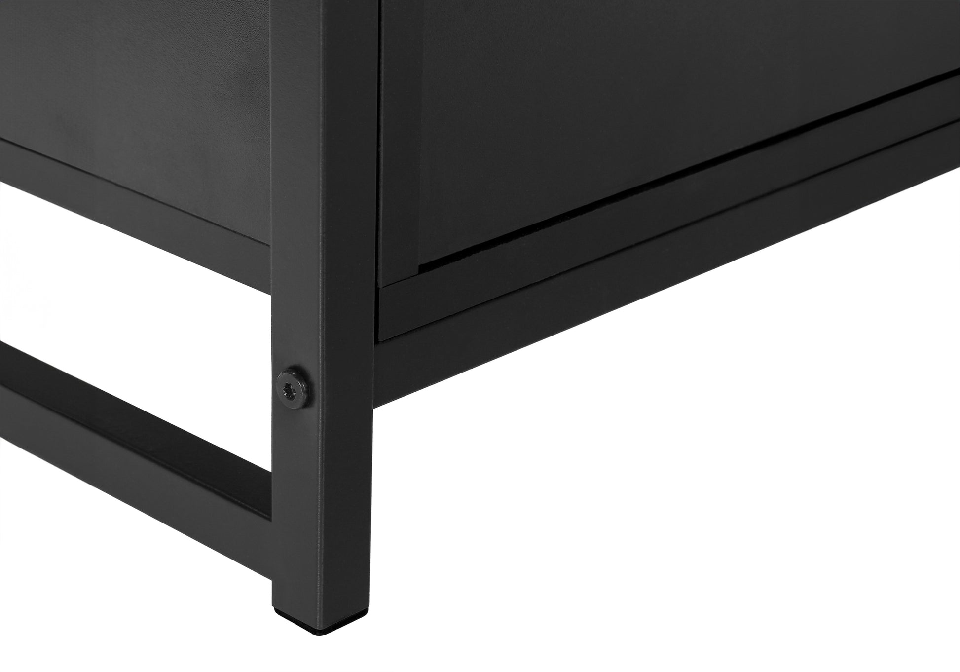 Tv Stand - 48"L / Black / Black Metal-Tv Stand-DECOROLALA
