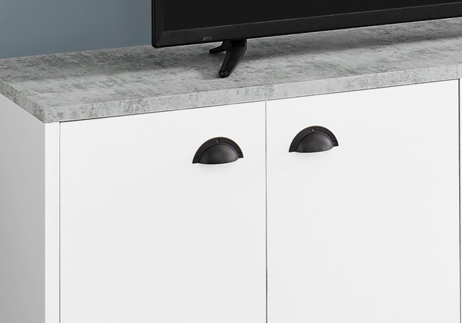 Tv Stand 60" Grey Concrete Medium Brown-Tv Stand-DECOROLALA