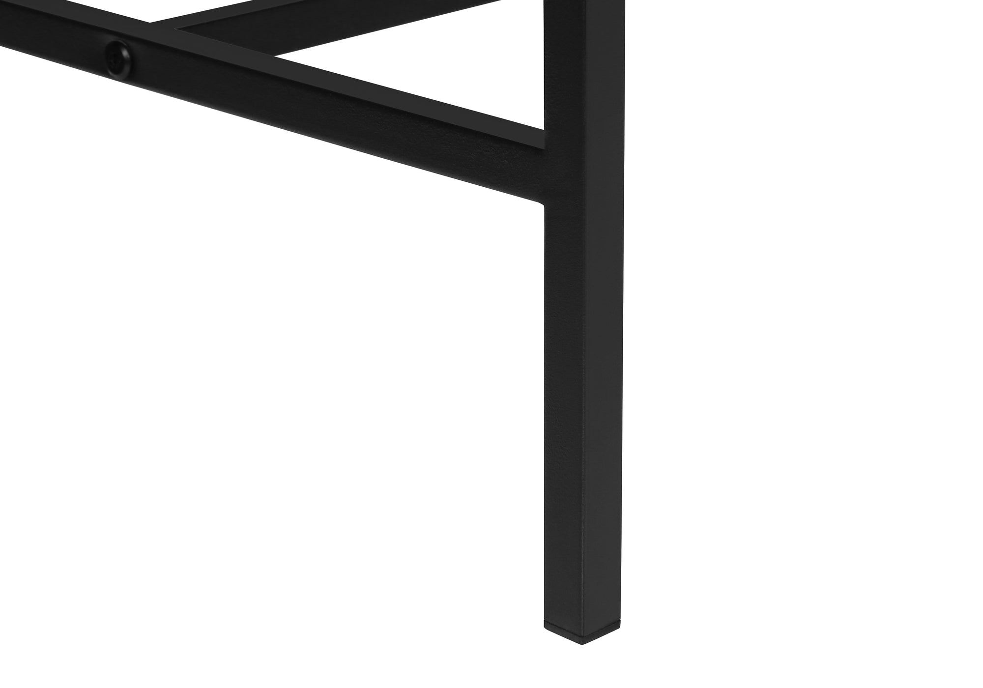 Tv Stand - 60"L / Black / Black Metal With Storage-Tv Stand-DECOROLALA