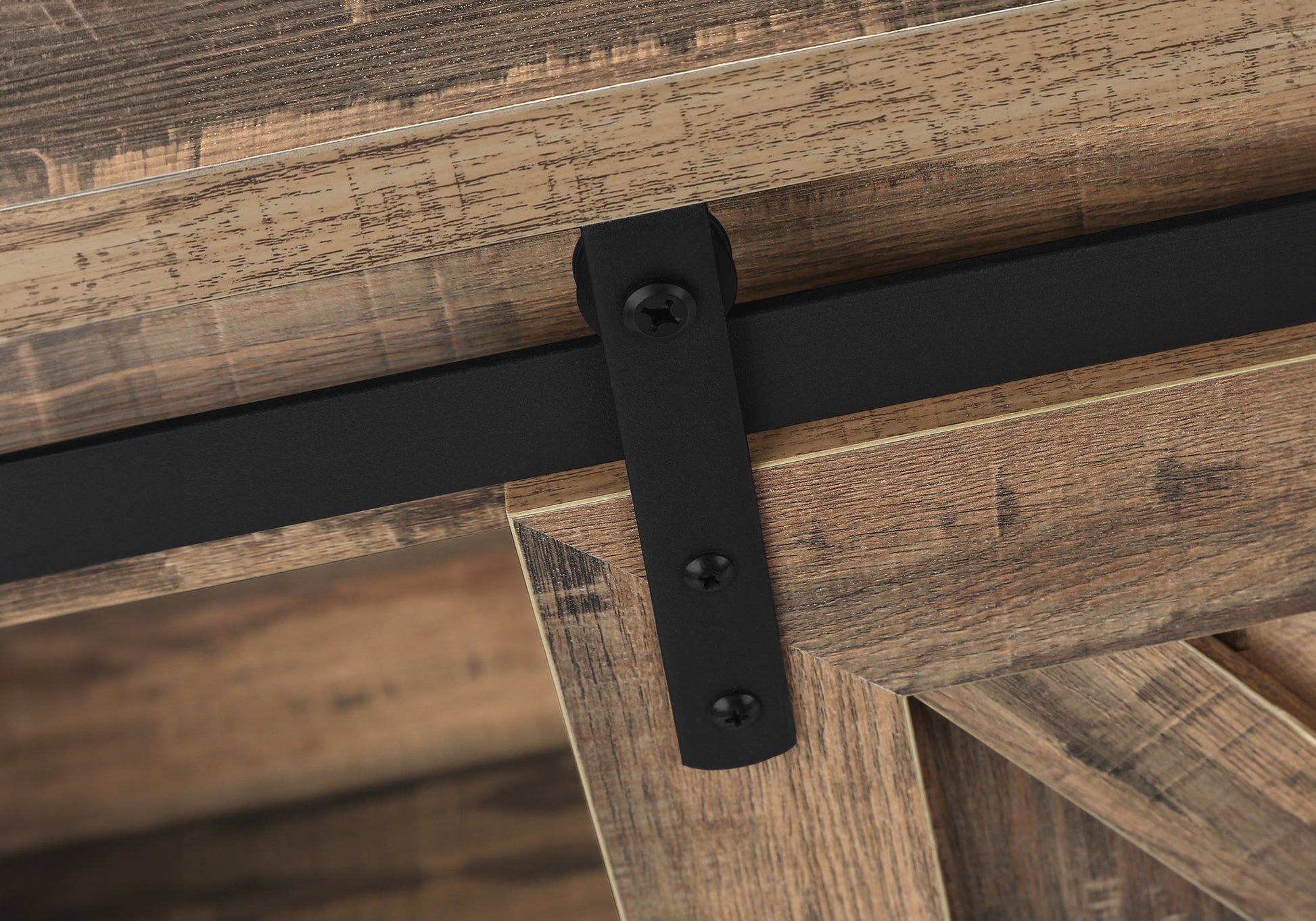 Tv Stand - 60"L / Dark Taupe With 2 Sliding Doors-Bookshelf-DECOROLALA