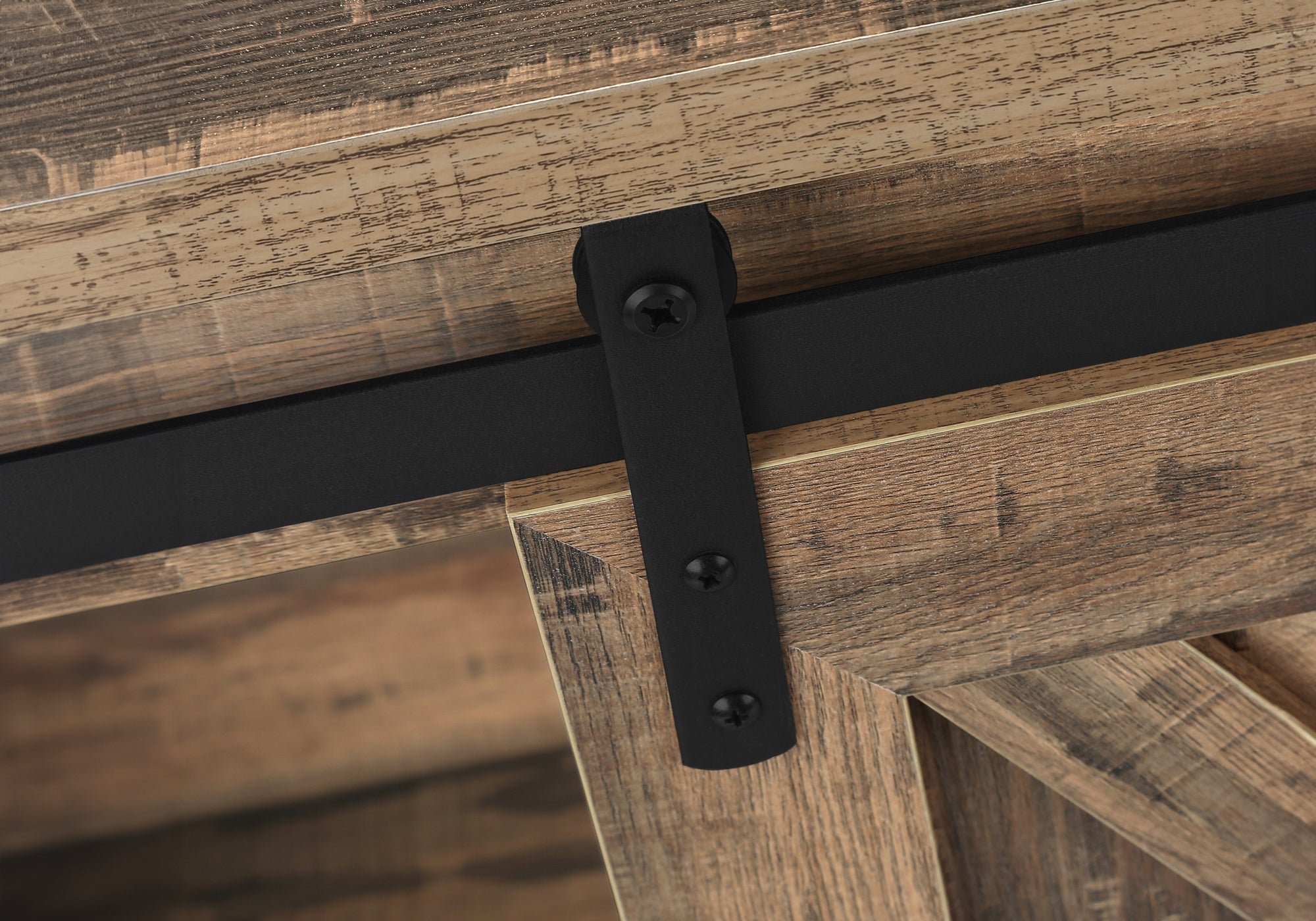 Tv Stand - 60"L / Dark Taupe With 2 Sliding Doors-Bookshelf-DECOROLALA