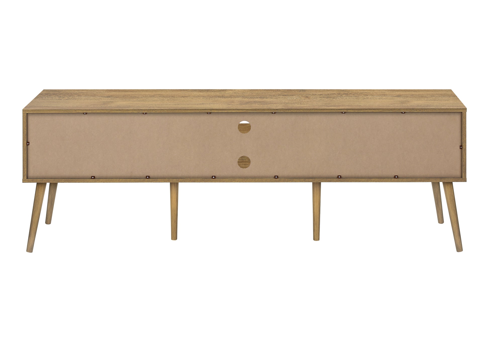 Tv Stand - 72"L / Black With 2 Doors-Tv Stand-DECOROLALA