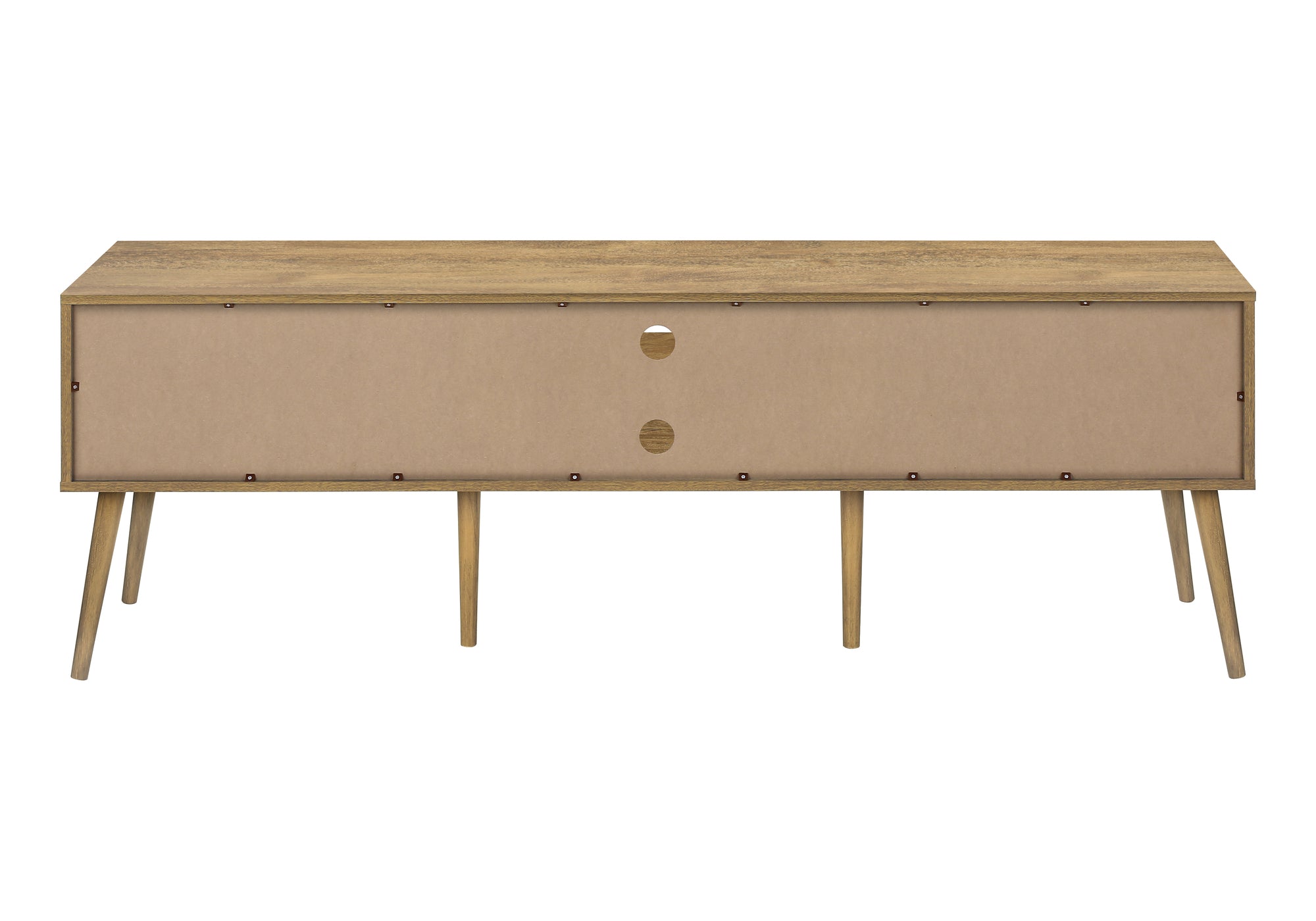 Tv Stand - 72"L / Black With 2 Doors-Tv Stand-DECOROLALA