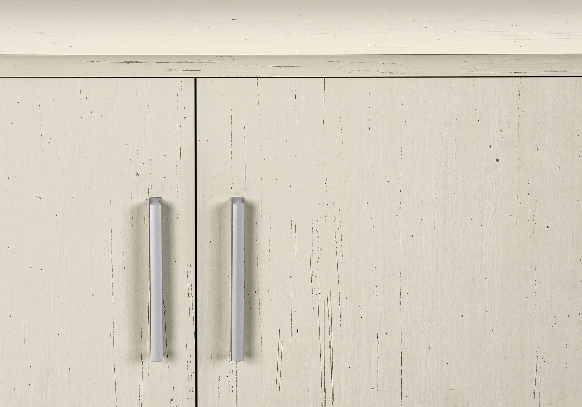 Tv Stand - 72"L / Black With 4 Brown Wood-Look Doors-Tv Stand-DECOROLALA