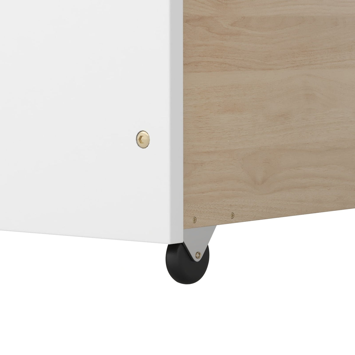 Twin House Bed with 2 Storage Drawers and Roof & Fence Rails-White-Simple Bed Frame-DECOROLALA