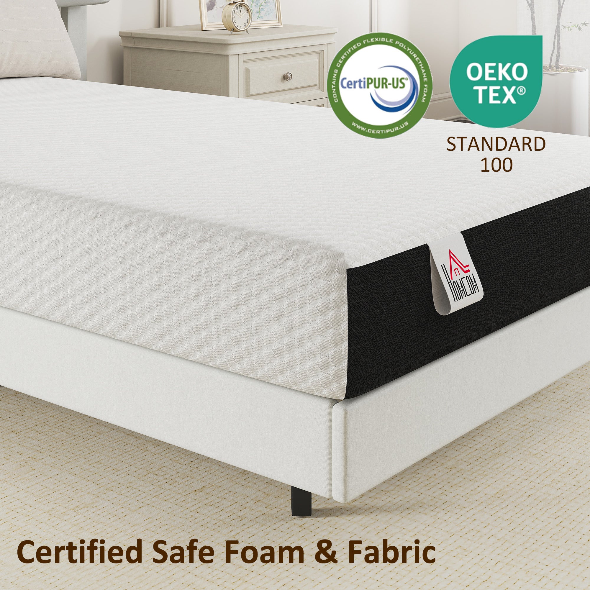 Twin Mattress 8" Memory Foam Cooling - Medium Firm-DECOROLALA