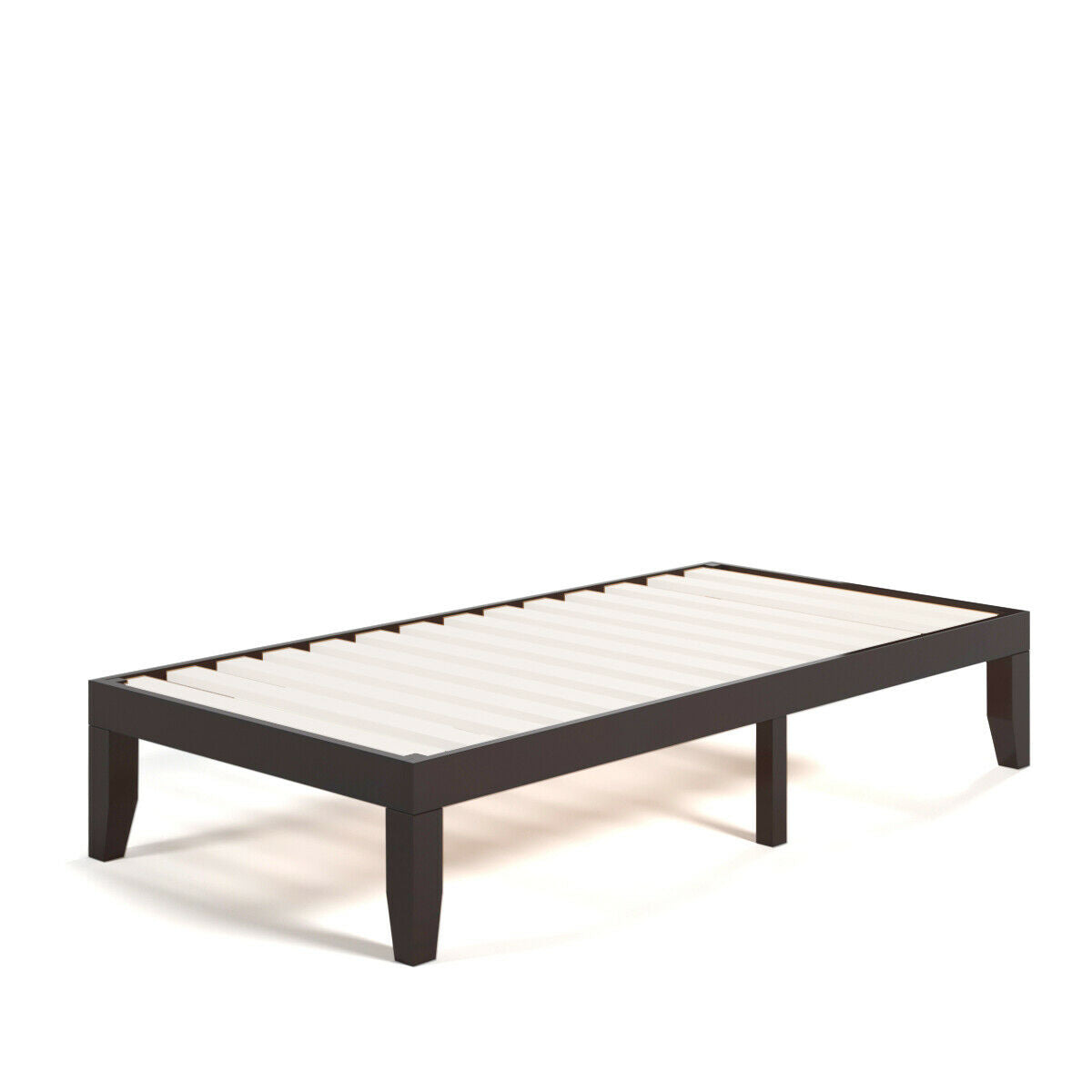 Twin Size 14 Inch Wooden Slats Bed Mattress Frame-Simple Bed Frame-DECOROLALA