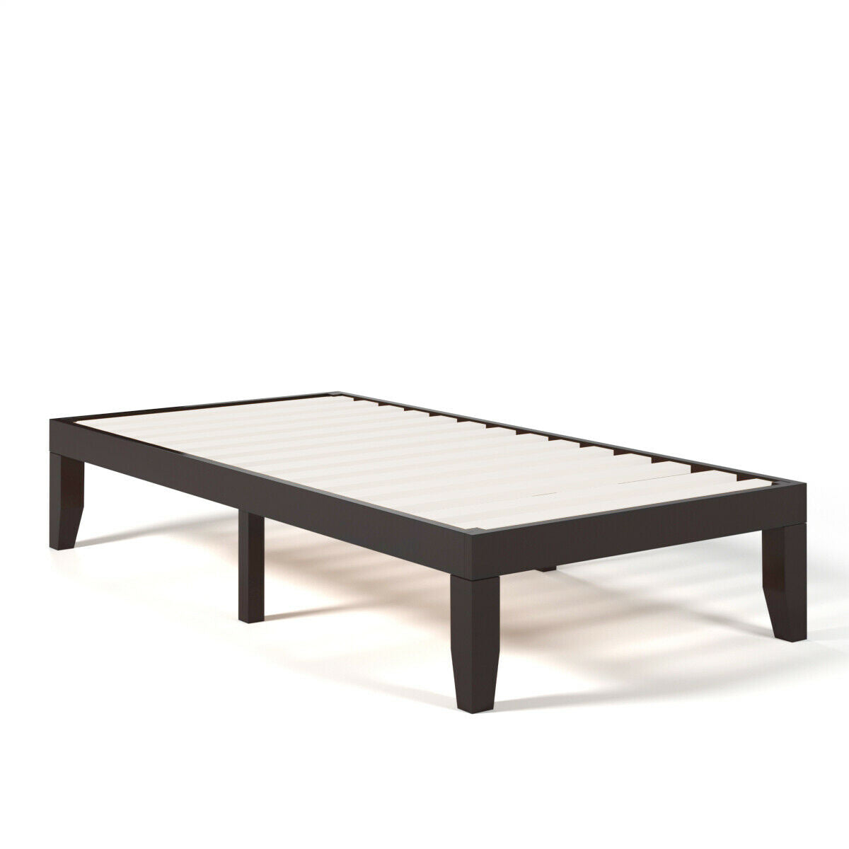 Twin Size 14 Inch Wooden Slats Bed Mattress Frame-Simple Bed Frame-DECOROLALA