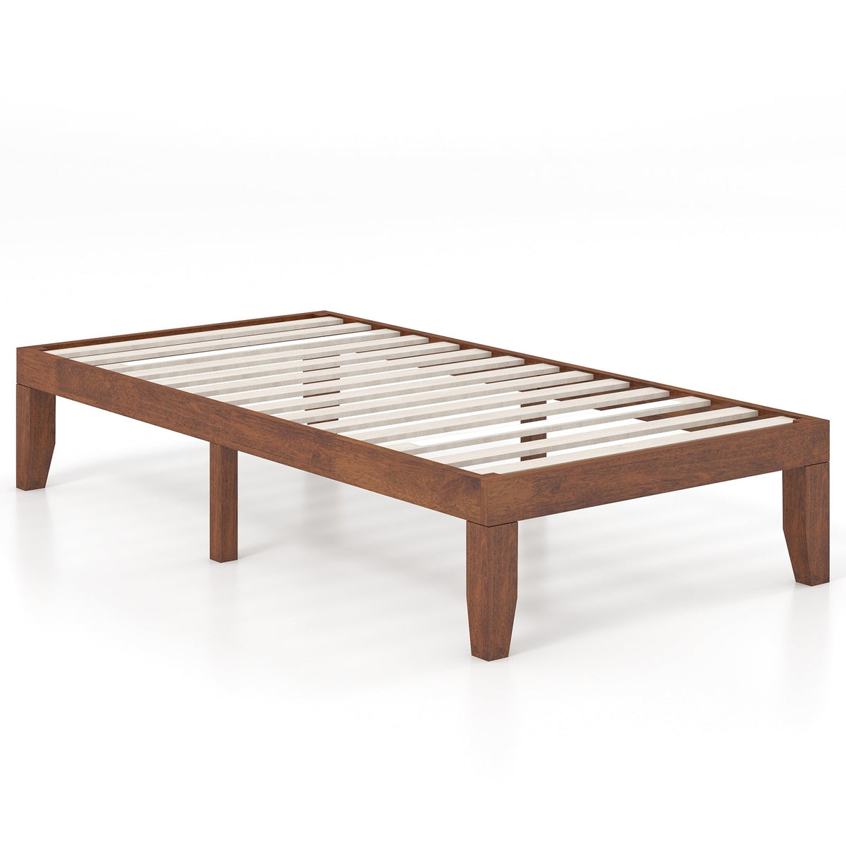 Twin Size 14 Inch Wooden Slats Bed Mattress Frame-Simple Bed Frame-DECOROLALA