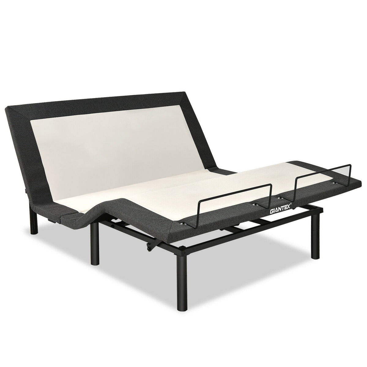 Twin Size Adjustable Bed Base Electric Bed Frame with Massage Modes-Simple Bed Frame-DECOROLALA