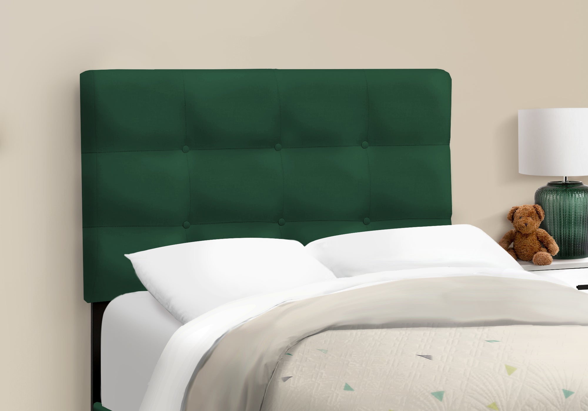 Twin Size Upholstered Bed, Dark Grey Boucle-Bed-DECOROLALA