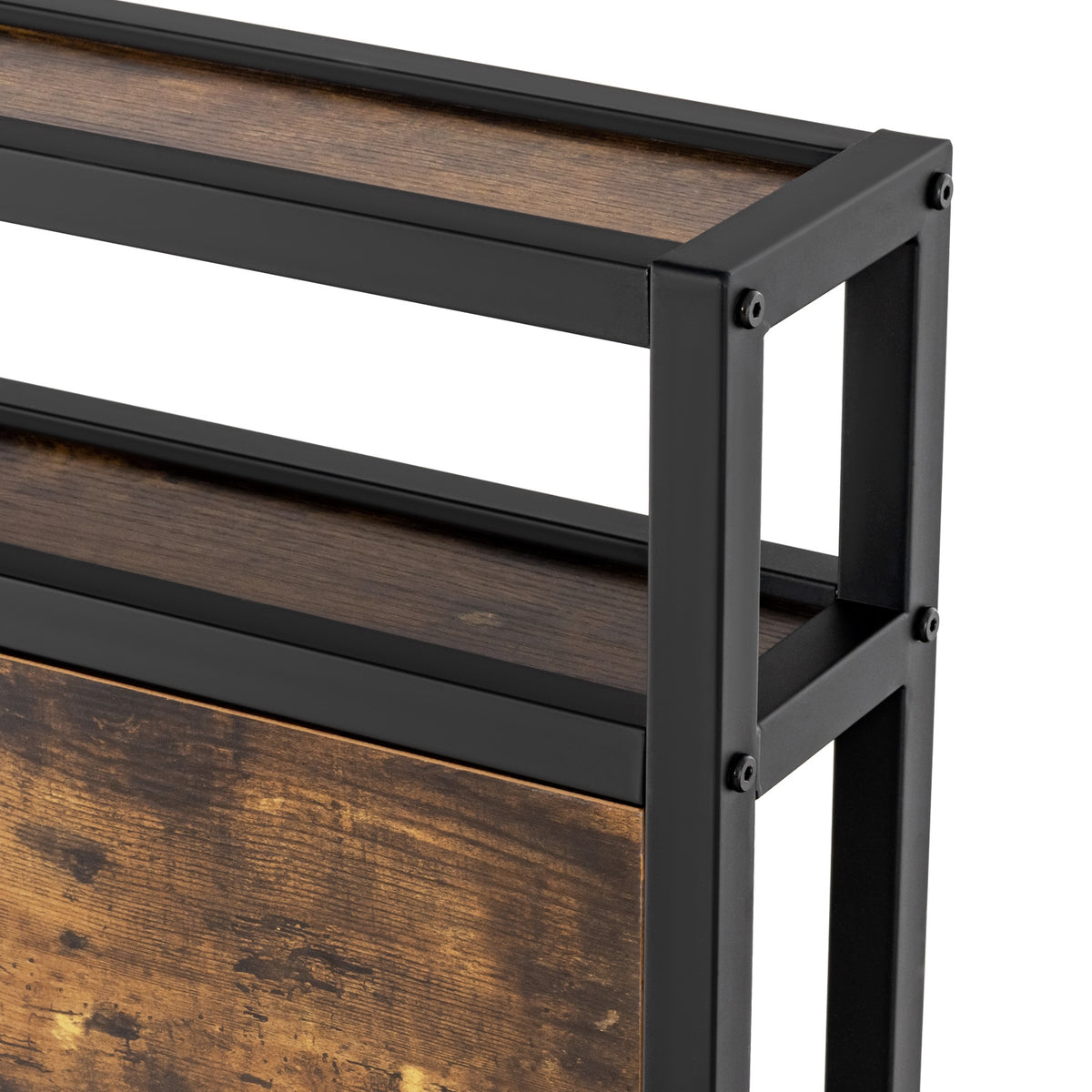 Twin/Full/Queen Bed Frame with Storage Headboard and Charging Station-Queen Size-Simple Bed Frame-DECOROLALA