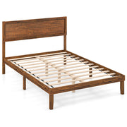 Twin/Full/Queen Size Bed Frame with Headboard and Wooden Slats Support-Full Size-Simple Bed Frame-DECOROLALA