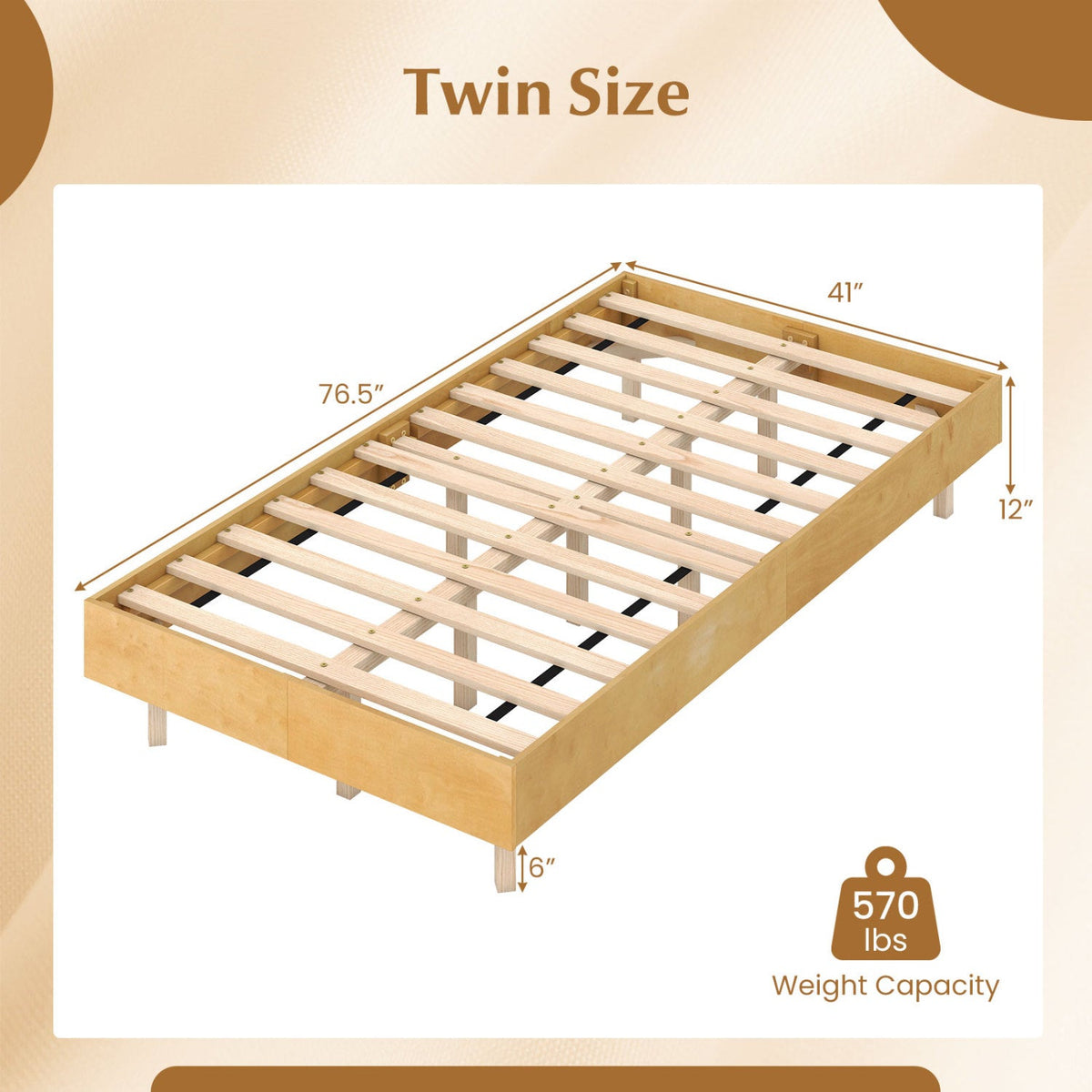 Twin/Full/Queen Size Floating Bed Frame with LED Lights for Bedroom-Beds & Bed Frames-DECOROLALA