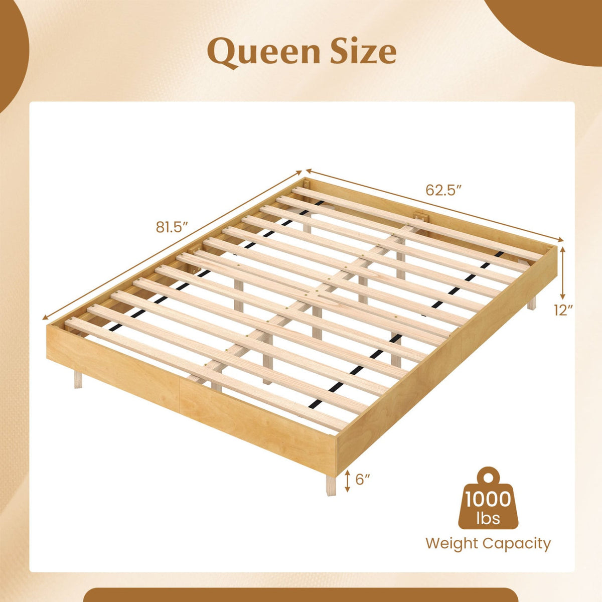 Twin/Full/Queen Size Floating Bed Frame with LED Lights for Bedroom-Queen-Beds & Bed Frames-DECOROLALA