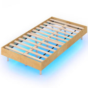 Twin/Full/Queen Size Floating Bed Frame with LED Lights for Bedroom-Twin-Beds & Bed Frames-DECOROLALA