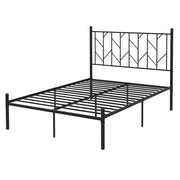 Twin/Full/Queen Size Platform Bed Frame with Sturdy Metal Slat Support-Full Size-Simple Bed Frame-DECOROLALA