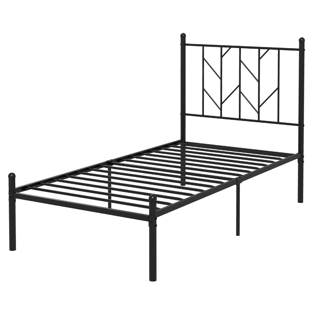 Twin/Full/Queen Size Platform Bed Frame with Sturdy Metal Slat Support-Twin Size-Simple Bed Frame-DECOROLALA