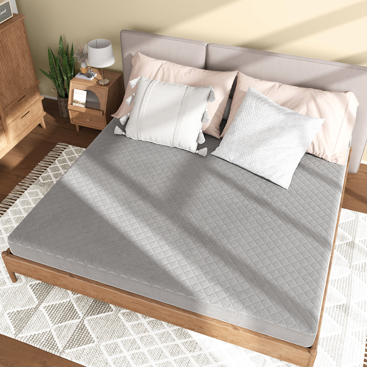 Twin/Queen/King Size Mattress Protector Luxury Super Soft Velvet Mattress Topper-King Size-Mattresses-DECOROLALA