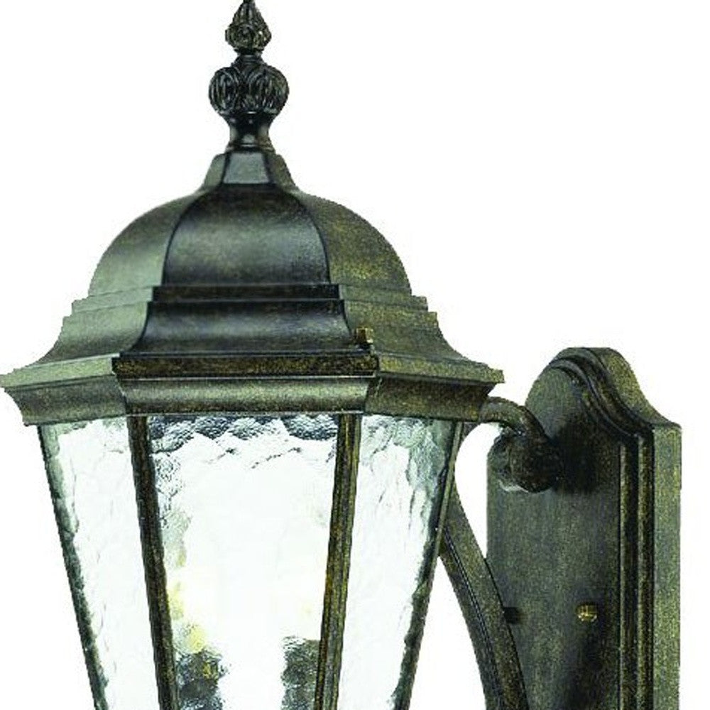 Two Light Antique Black Carousel Lantern Wall Light-Outdoor Lighting-DECOROLALA