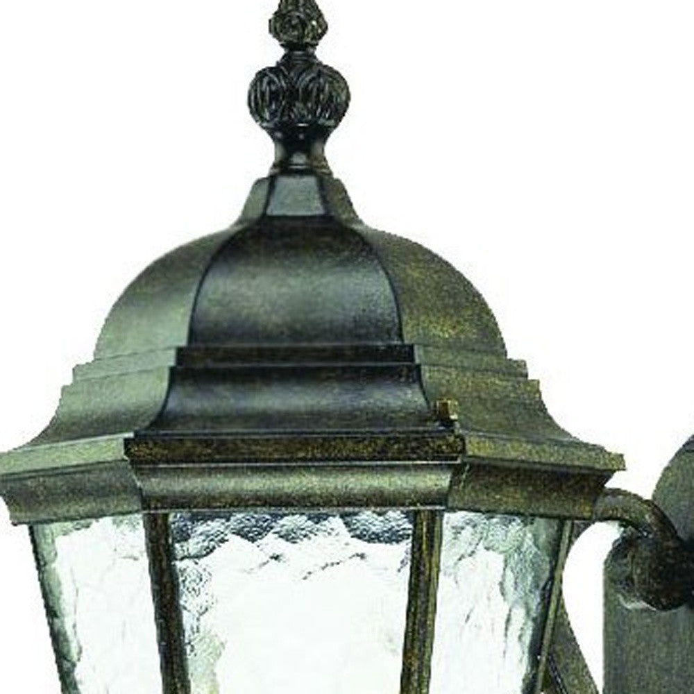 Two Light Antique Black Carousel Lantern Wall Light-Outdoor Lighting-DECOROLALA