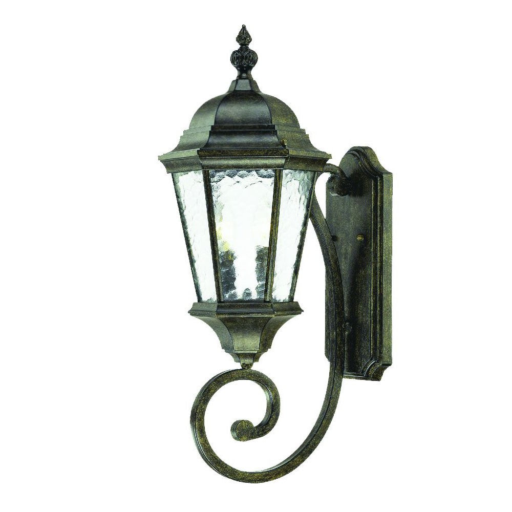Two Light Antique Black Carousel Lantern Wall Light-Outdoor Lighting-DECOROLALA
