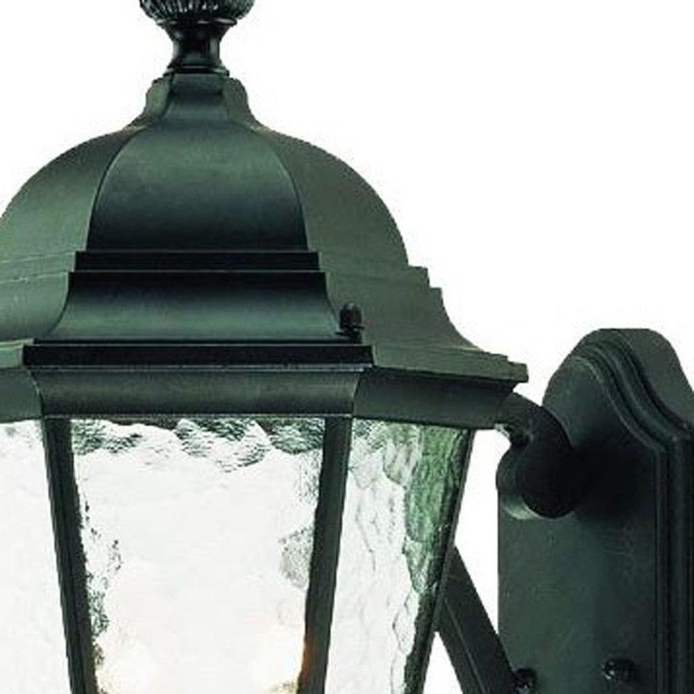Two Light Matte Black Carousel Lantern Wall Light-Outdoor Lighting-DECOROLALA