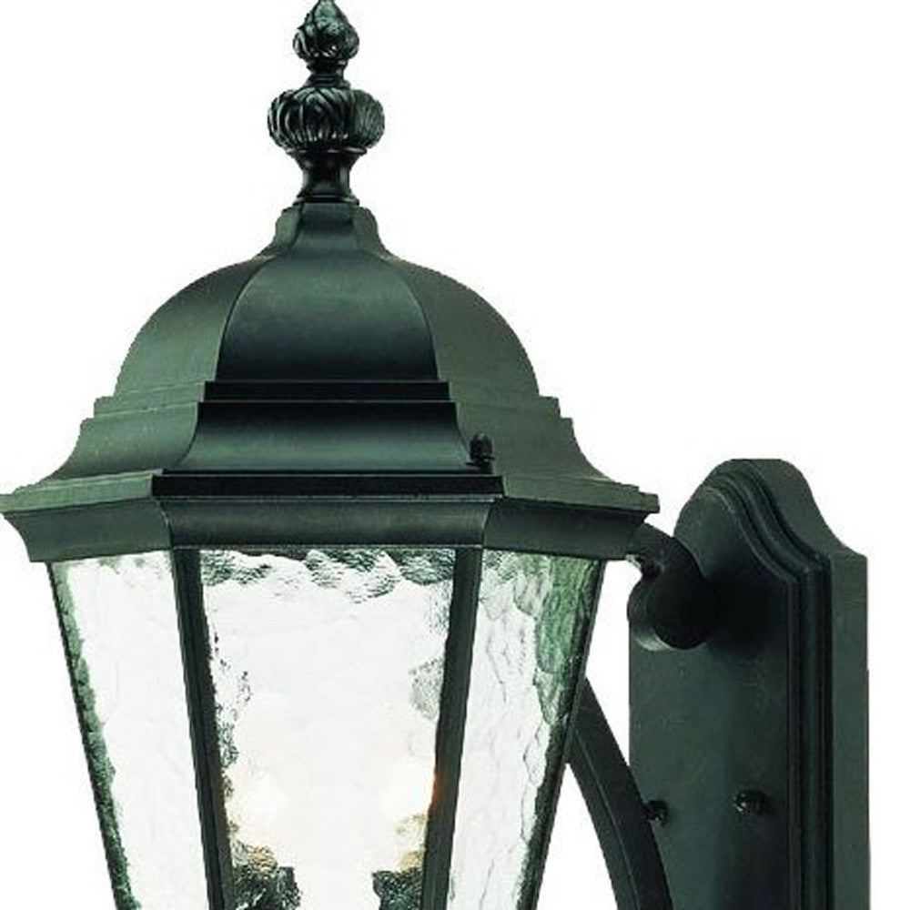 Two Light Matte Black Carousel Lantern Wall Light-Outdoor Lighting-DECOROLALA