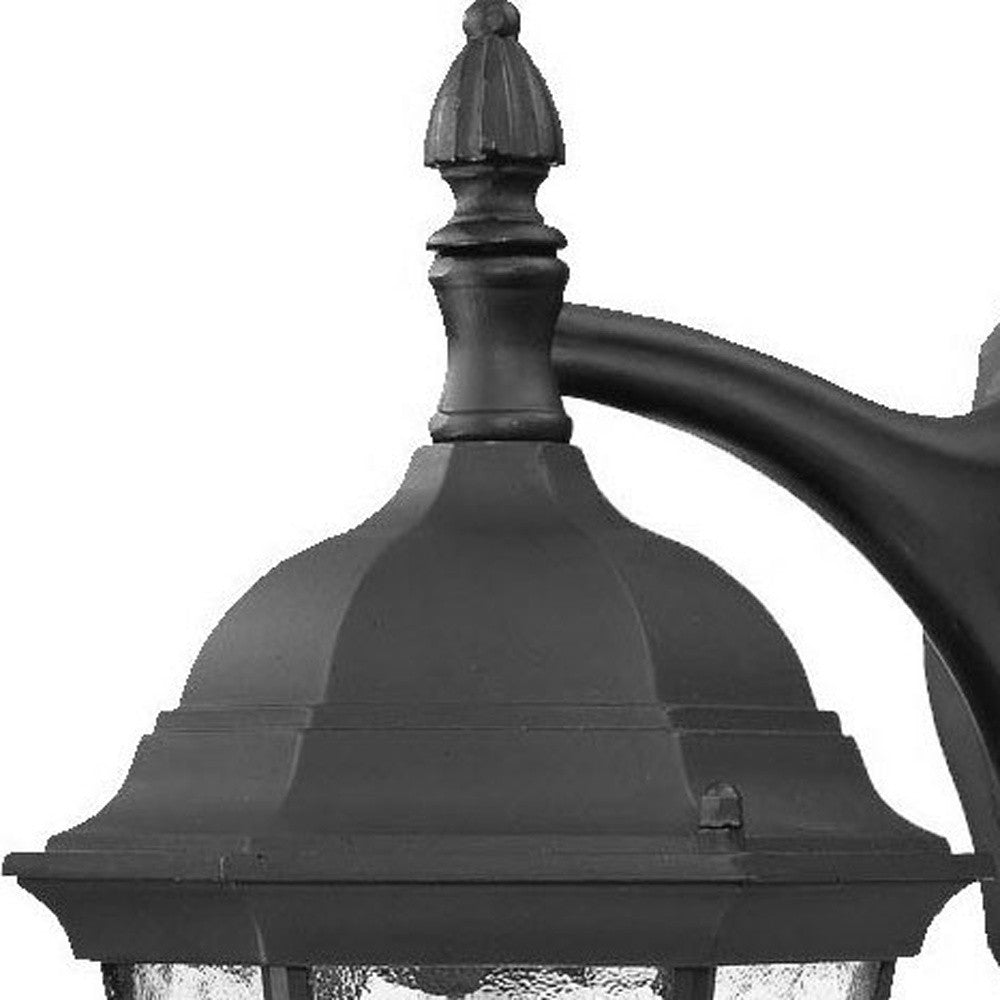 Two Light Matte Black Hanging Carousel Wall Light-Outdoor Lighting-DECOROLALA
