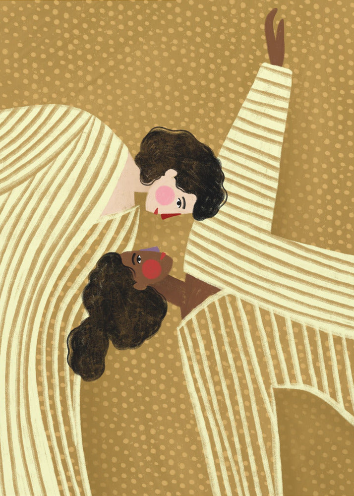 Two Line Women-canvas-DECOROLALA