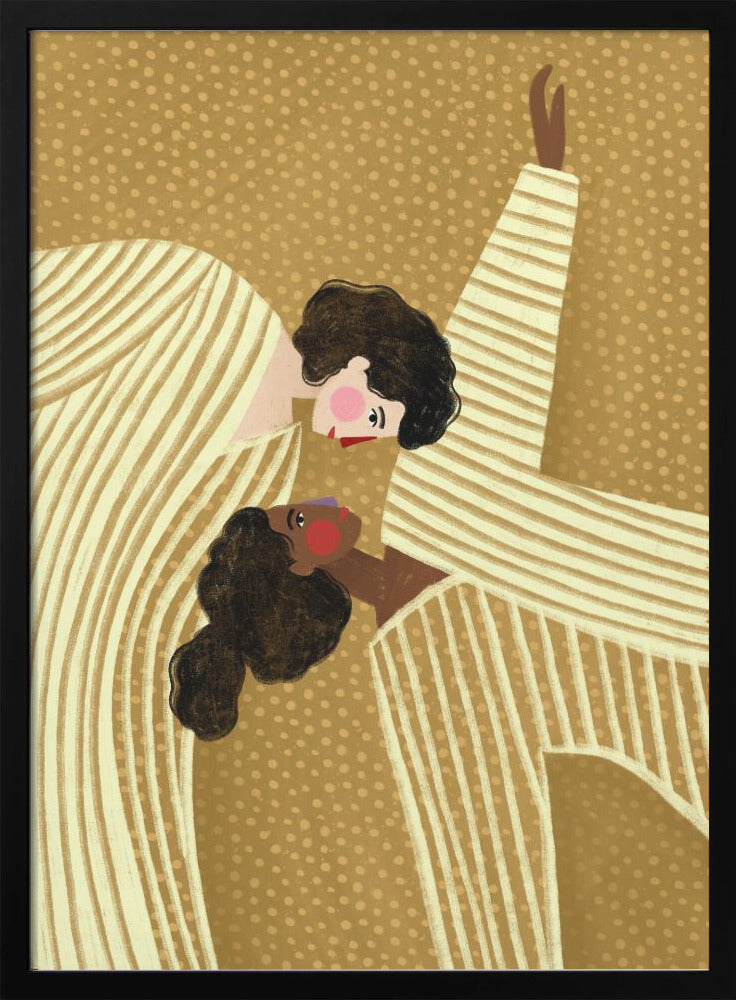 Two Line Women-canvas-DECOROLALA