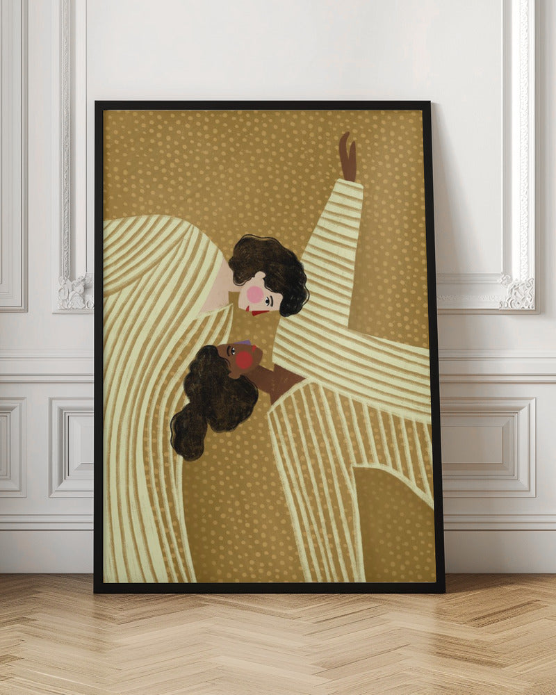 Two Line Women-canvas-DECOROLALA
