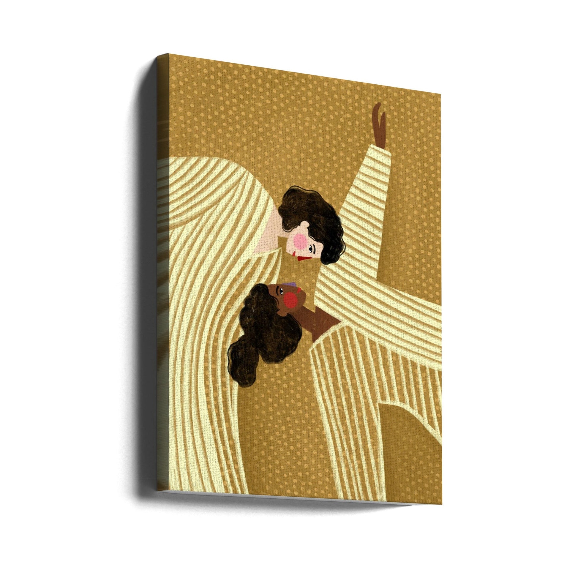 Two Line Women-canvas-DECOROLALA