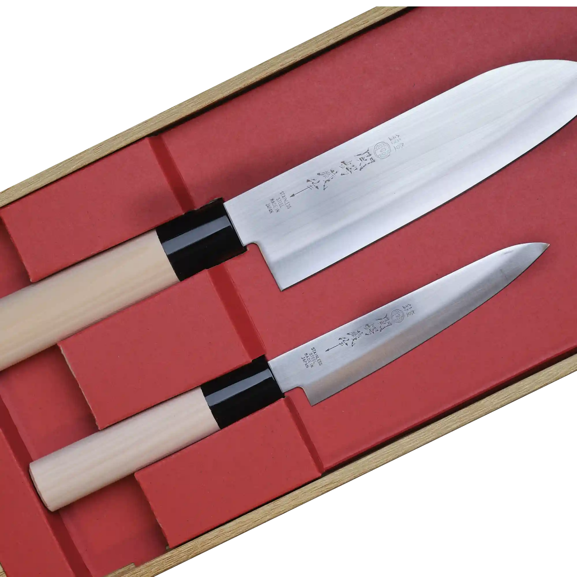 Two Piece Knife Set Santoku and Petty Knife - Made in Japan-Knife Set-DECOROLALA