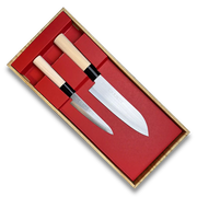 Two Piece Knife Set Santoku and Petty Knife - Made in Japan-Knife Set-DECOROLALA