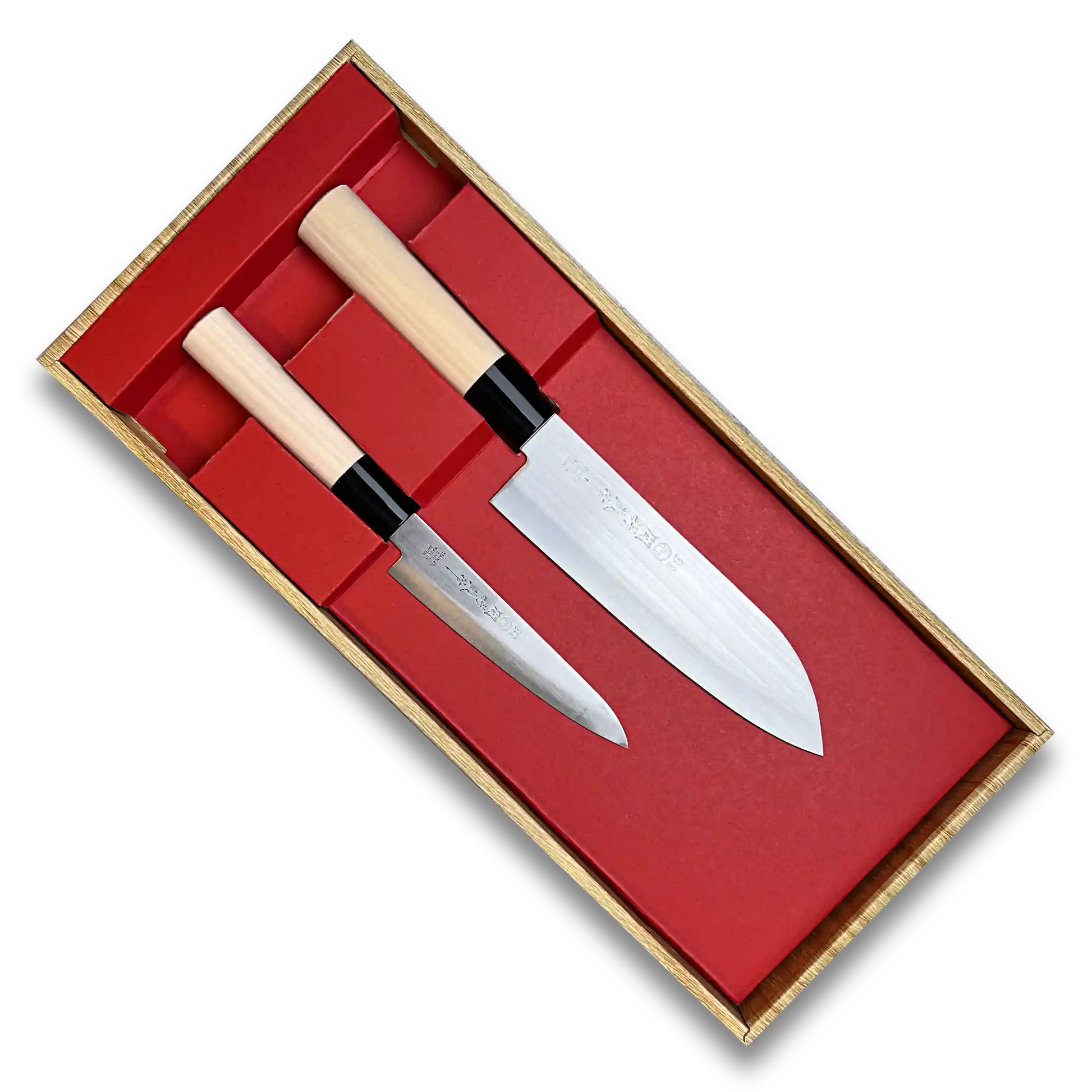 Two Piece Knife Set Santoku and Petty Knife - Made in Japan-Knife Set-DECOROLALA