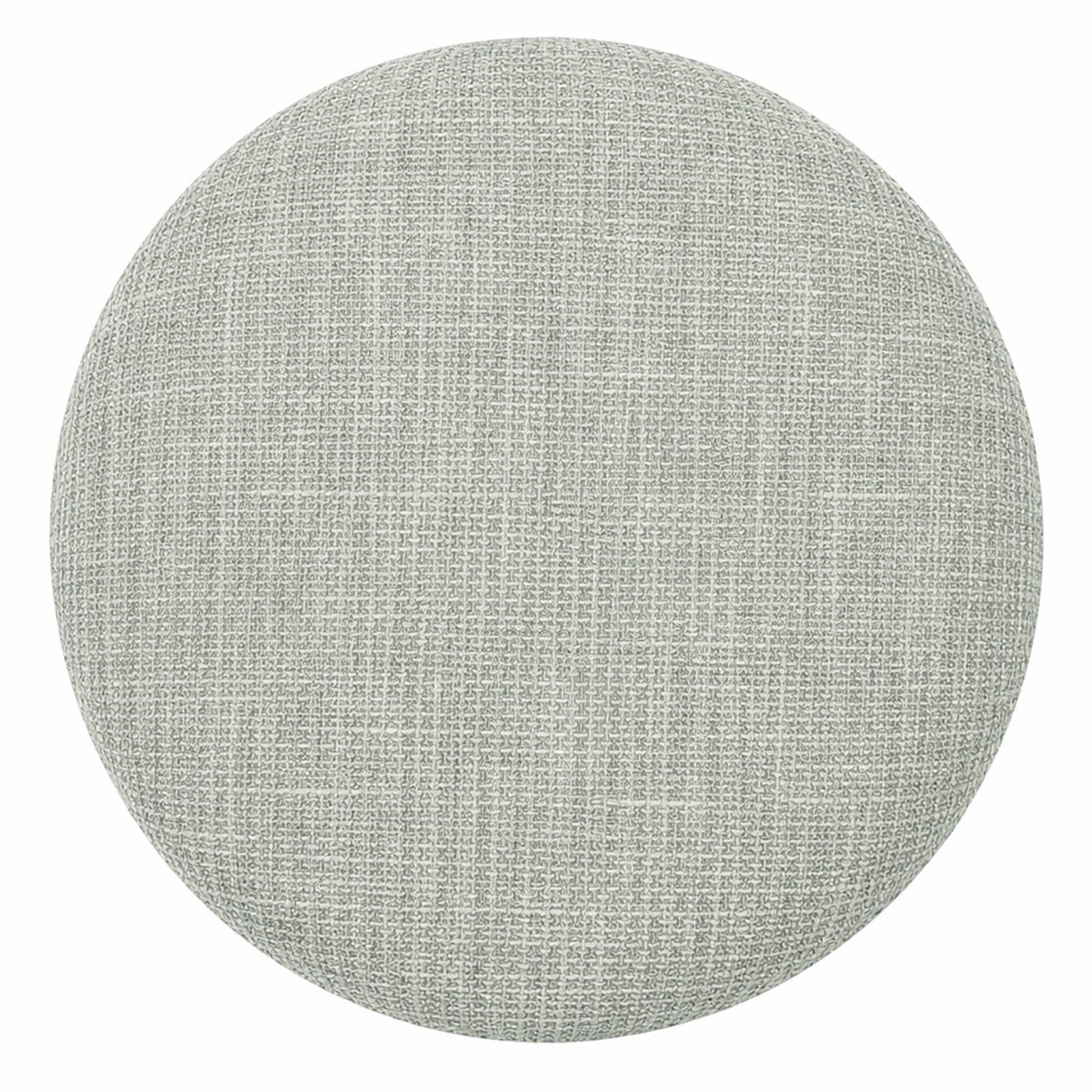 Twyla Round Storage Ottoman - Sage Chenille Fabric-DECOROLALA