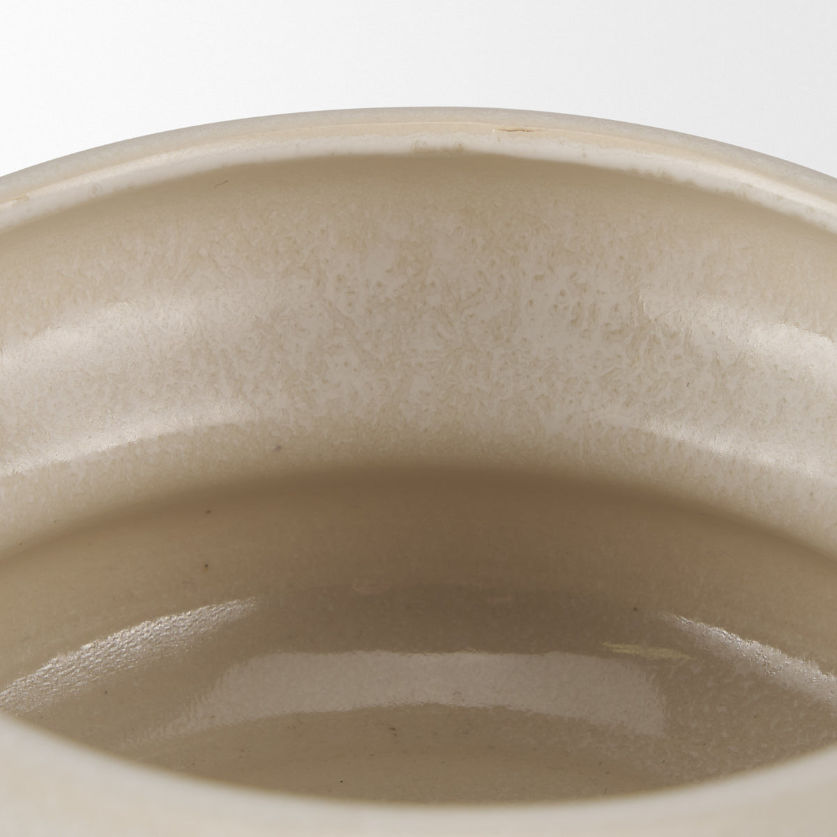 Twyla Short Cream Glazed Ring Pot-Vase-DECOROLALA