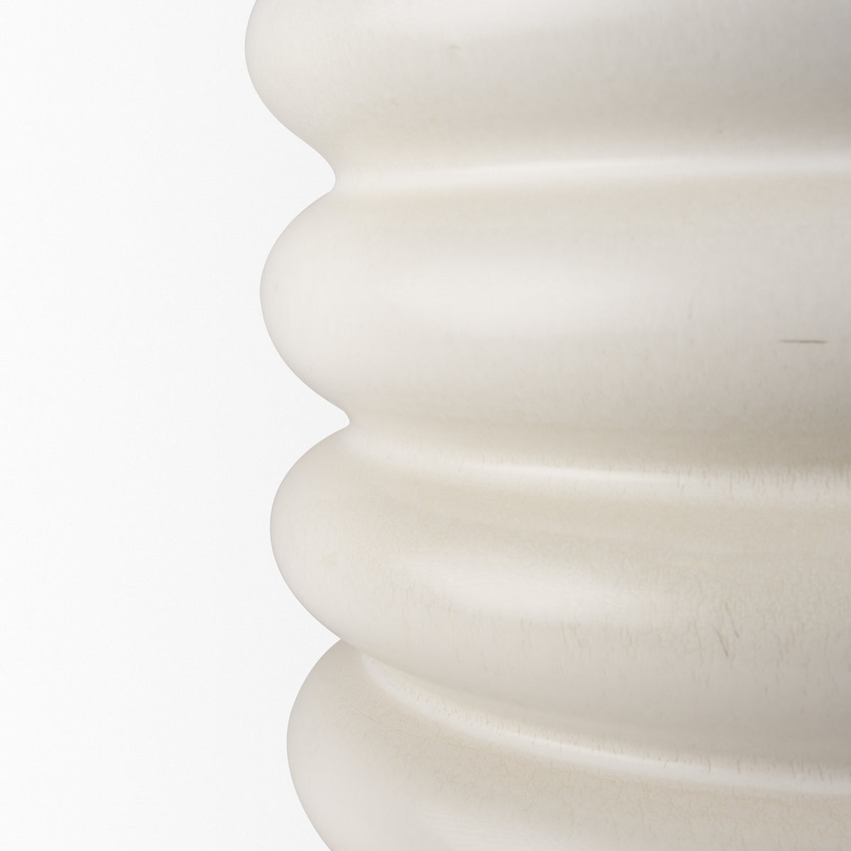 Twyla Tall Cream Glazed Floor Ceramic Vase-Vase-DECOROLALA