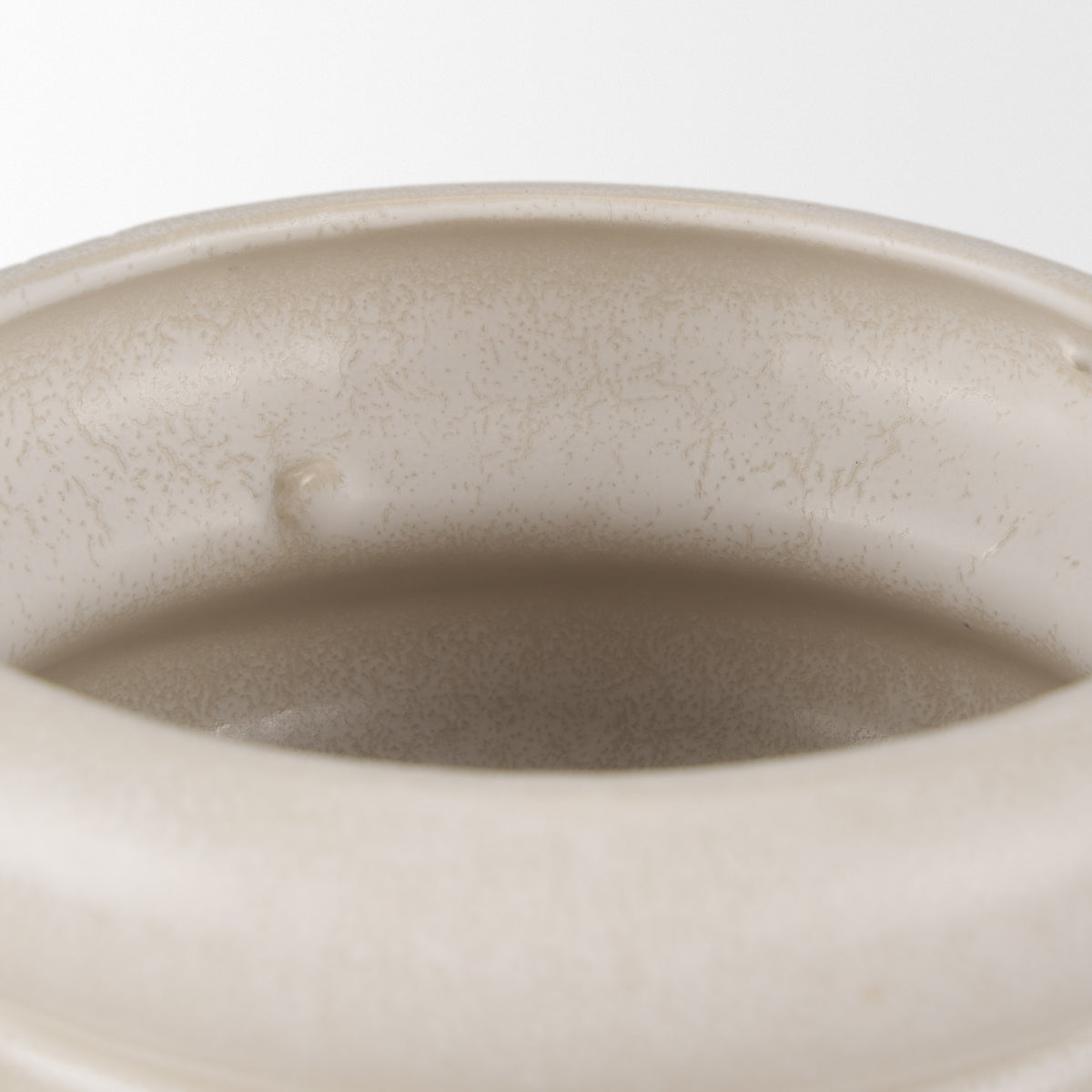 Twyla Tall Cream Glazed Ring Pot-Vase-DECOROLALA