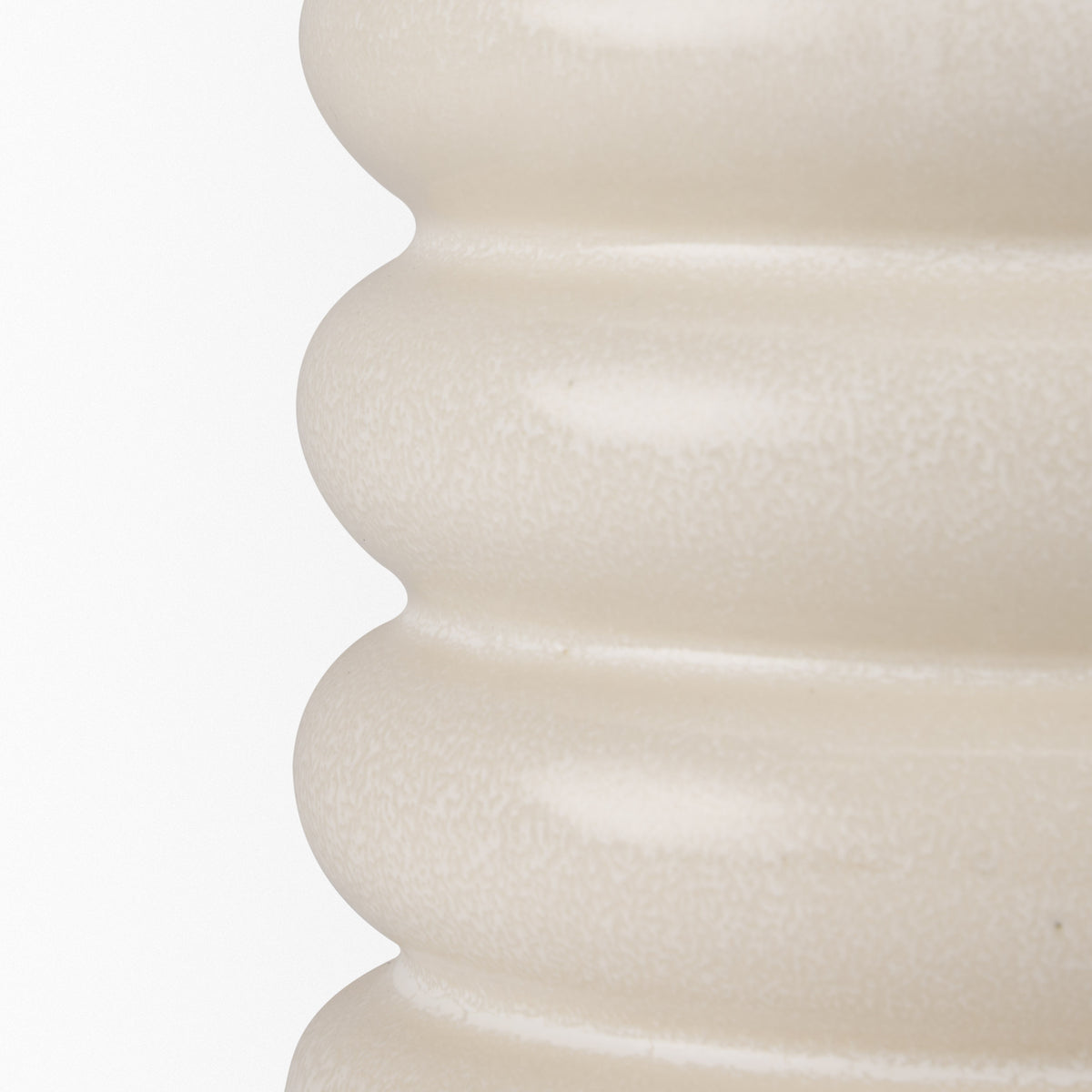 Twyla Tall Cream Glazed Ring Pot-Vase-DECOROLALA