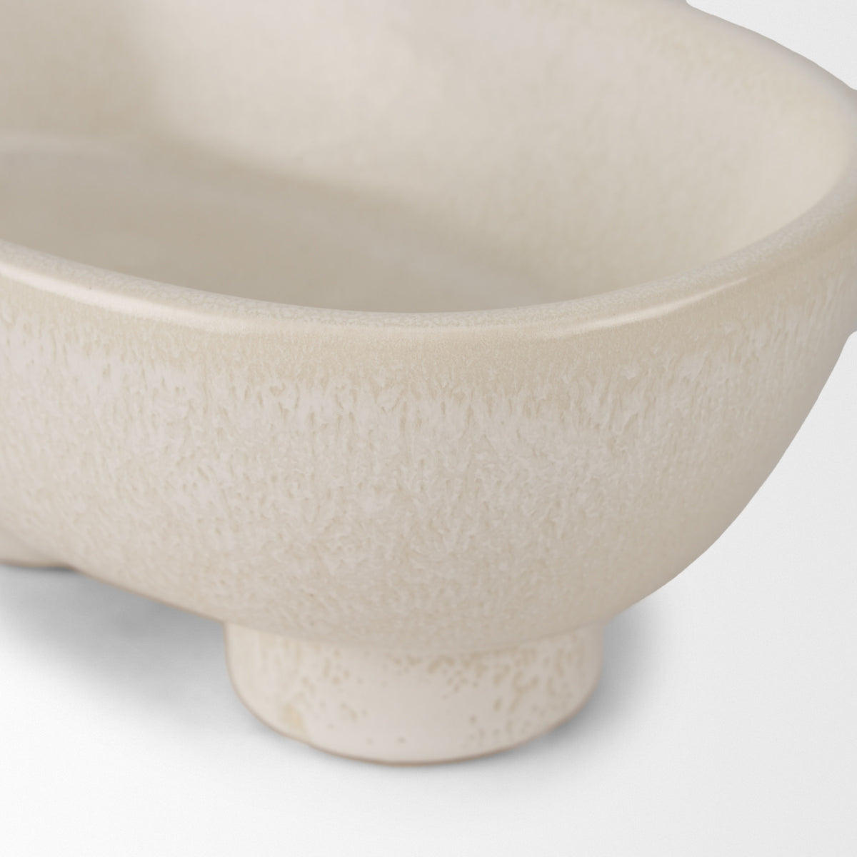 Tyren Glazed Decorative Round Ceramic Bowl-Bowls-DECOROLALA