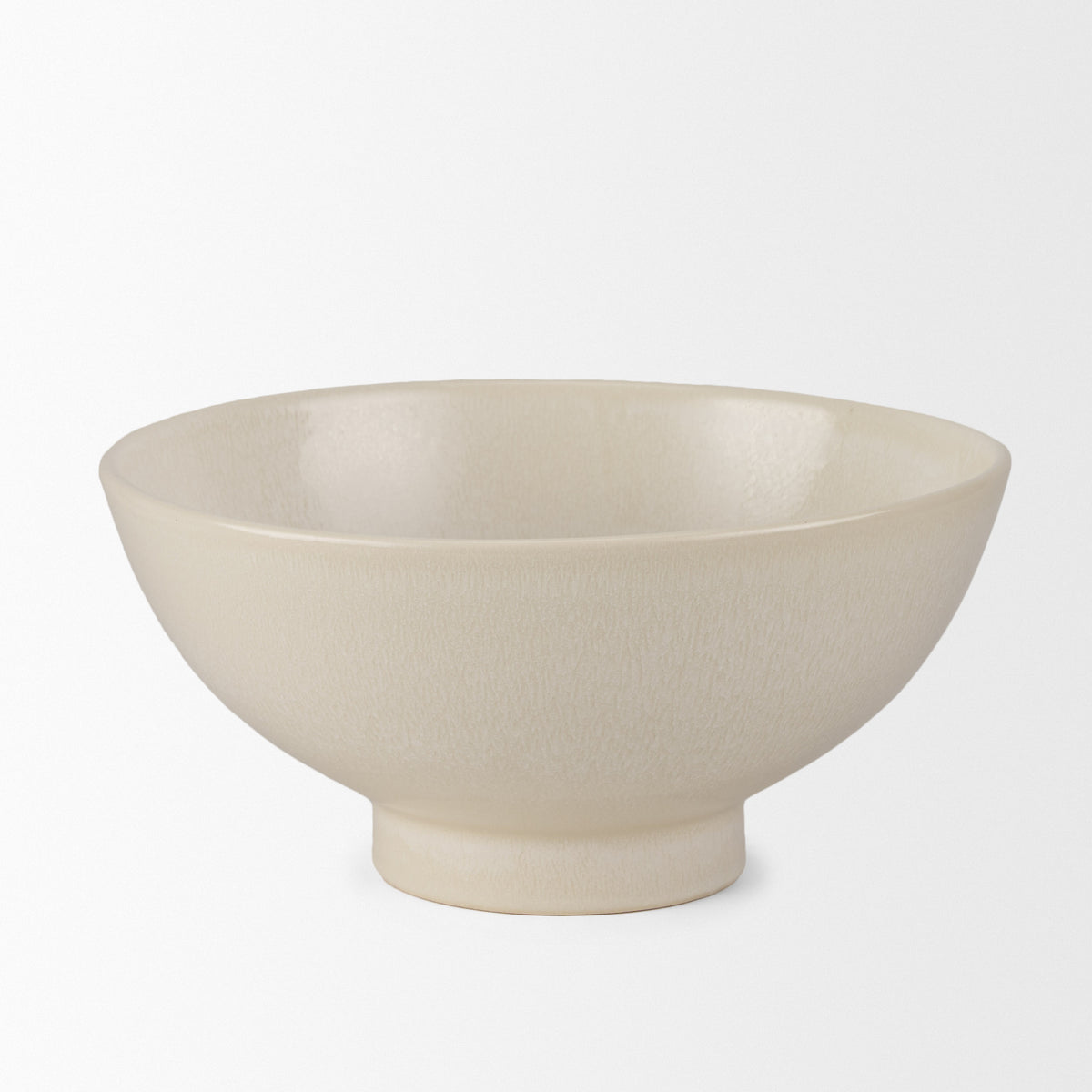 Tyren Glazed Decorative Round Ceramic Bowl-Decorative Bowls-DECOROLALA