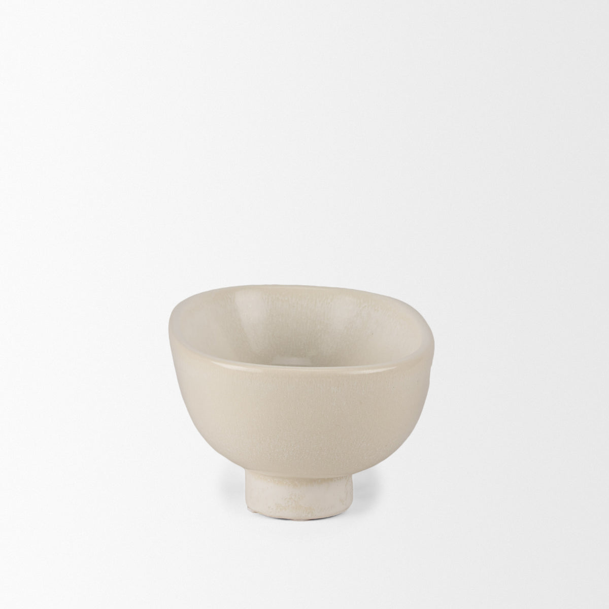 Tyren Glazed Decorative Round Ceramic Bowl-Decorative Bowls-DECOROLALA