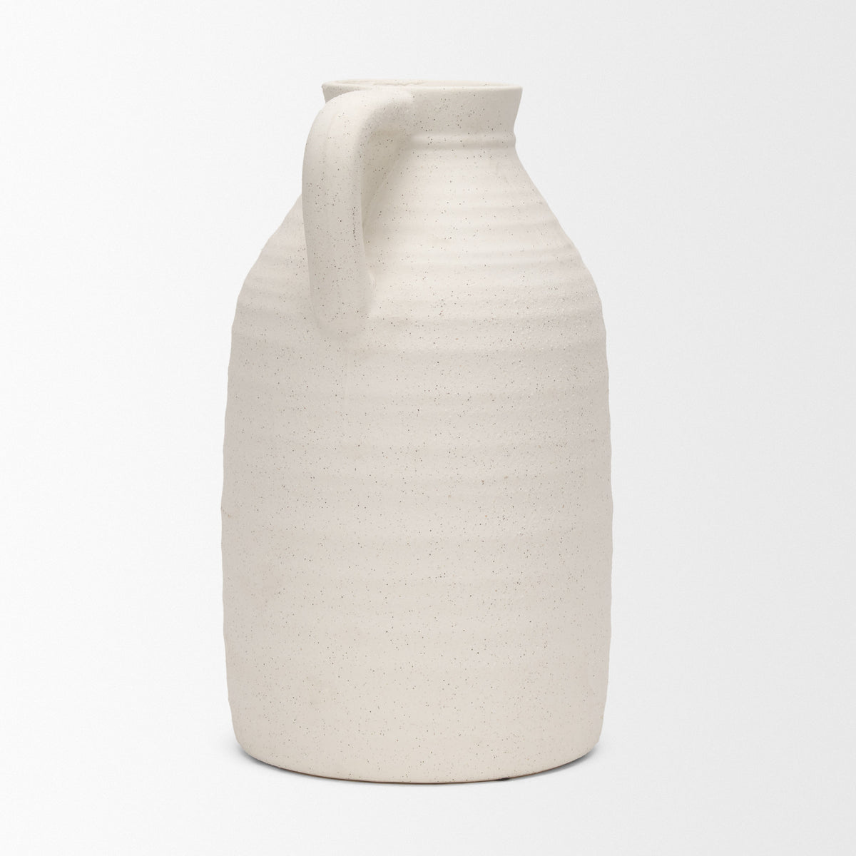 Tyrus Medium Textured Matte w/ Speckling Ceramic Vase-Vase-DECOROLALA