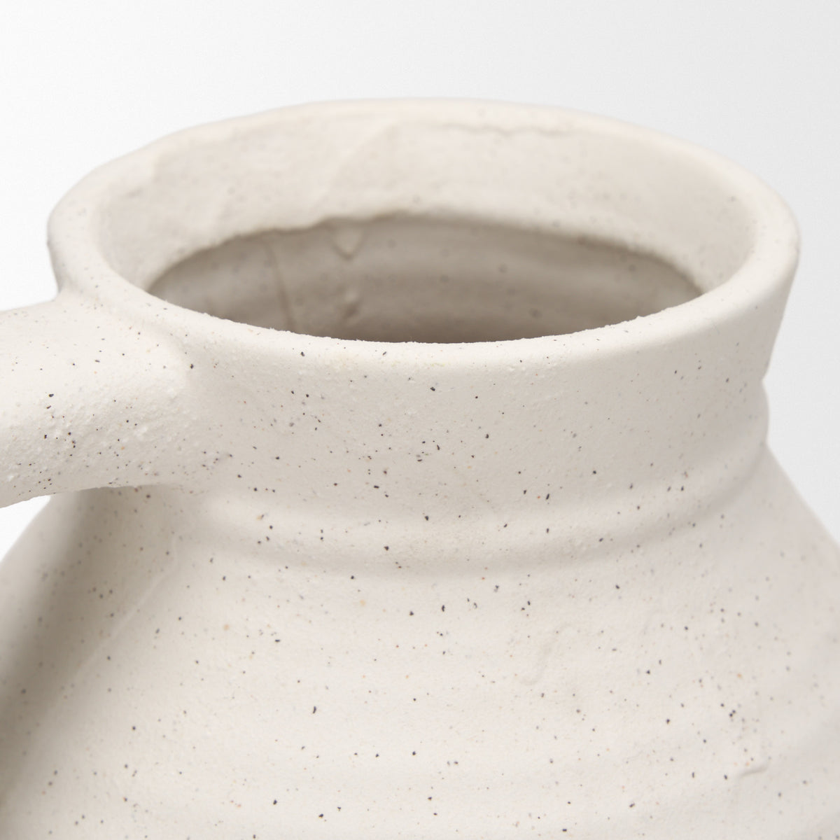 Tyrus Medium Textured Matte w/ Speckling Ceramic Vase-Vase-DECOROLALA